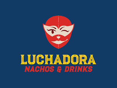 Luchadora adobe illustrator branding design graphic design illustration logo logo design logodesign luchador luchadora mexican mexican food mexican restaurant red serif typography