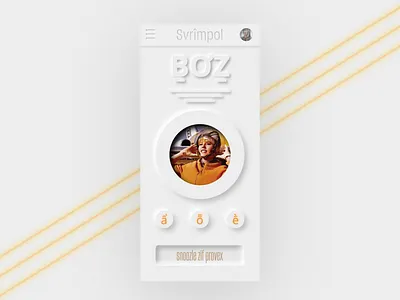 Boz Neurmophos app appdesign color design ios iphone neumorphic neumorphism retrofuturism typography ui ux