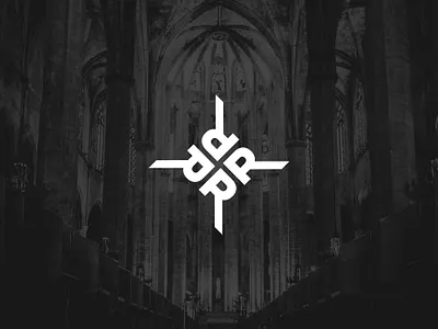 R-cross christian church cross letter pattern
