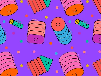 YAYITZEL Shapes Wallpaper coloful design icon illustration kawaii pattern rainbow shapes vector wallpaper yayitzel