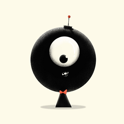 hi! bowtie character digital art drawing graphic illustration procreate app texture