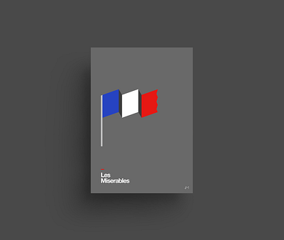 Minimal Musical 2 | Les Miserables broadway clean design flat helvetica illustration minimal minimalist musical poster swiss typography