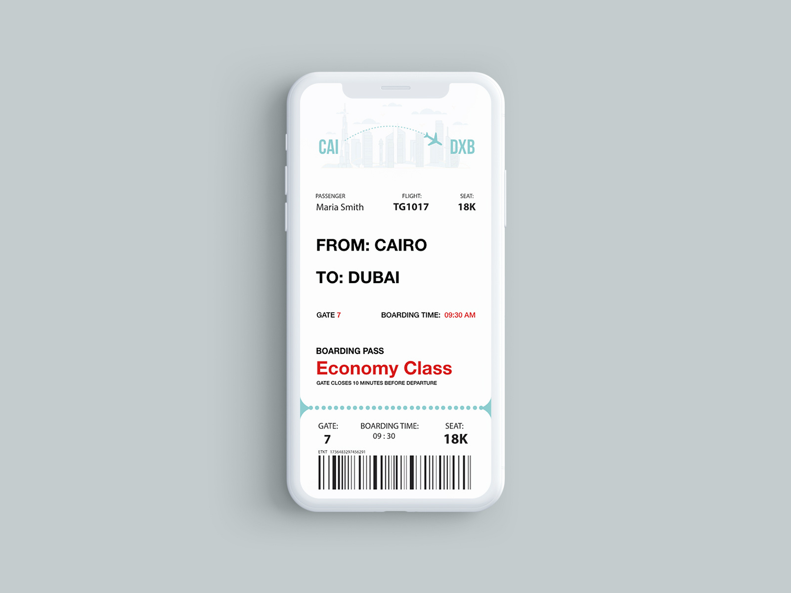 Example of Mobile App UI/UX Design & Prototyping