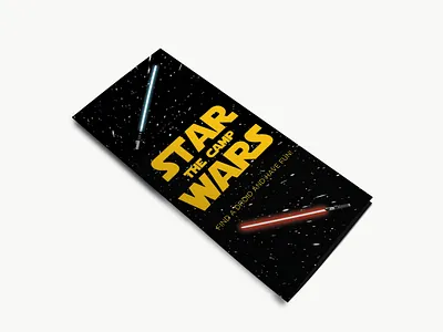 Star Wras Camp animation branding brochure design illustration illustrator logo minimal print printdesign starwars typography vector web