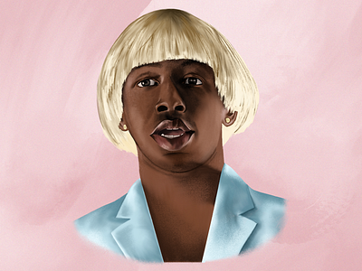 Tyler the Creator / IGOR drawing editorial illustration hair igor illustration illustrative ipad pro music musician portrait portraiture procreate rapper texture tyler tyler the creator