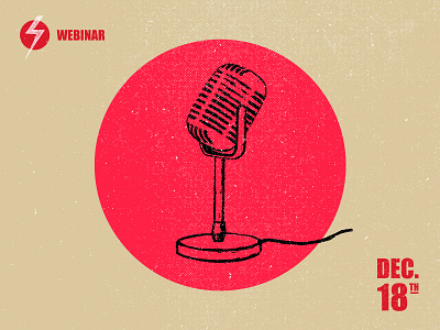 Biggest Battles of 2019 webinar graphics 2 hand drawn illustration microphone webinar