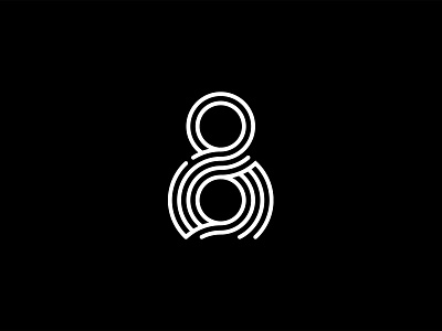 8th // Anniversary anniversary art direction branding corporate logo logodesign stroke vector