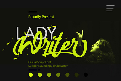 Lady Writer Script Font ll Two Height advertorial branding branding font cool font elegant font free free font logo font professional font typography