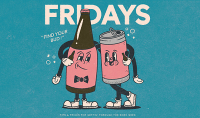 Friday: Gettin' Through The Work Week (A PSA) character illustration