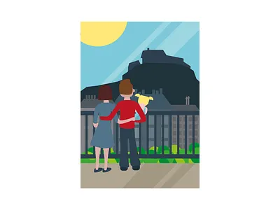Edinburgh adobe adobeillustrator colour design designer drawing edinburgh freelance graphic design illustration illustrator minimalism modern scotland vector