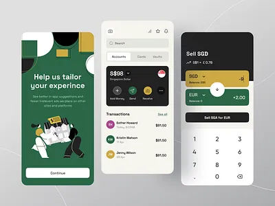 Fintech App banking banking app credit card currency finance financial app fintech ios mobile mobile app money app online banking transaction transfer money ui user interface ux wallet