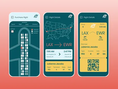 Travel App airline airlines app boarding pass concept daily ui design interface plane travel travel app ui ux