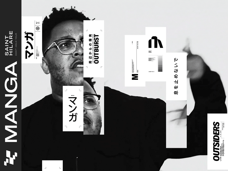 AE Experiments : Video Collage 3 after effects collage experiment generative grime lettering random typography