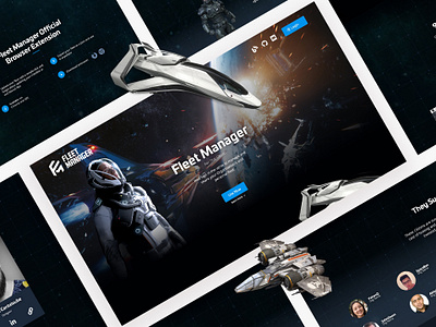 Fleet Manager for Star Citizen space ui ux videogame web website