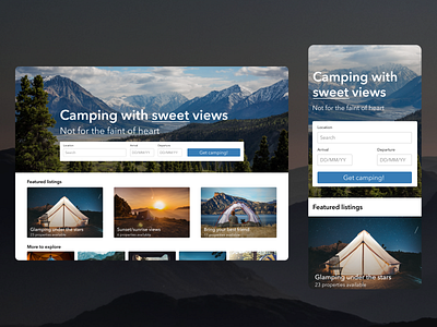 Daily UI 003 - Desktop and mobile responsive