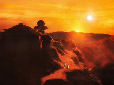 Tatooine concept art design environment art landscape star wars