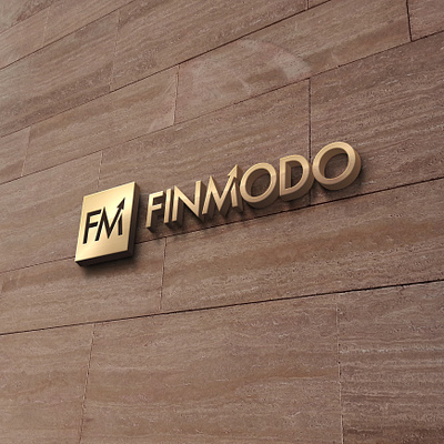 FinModo brand identity design finance logo vector