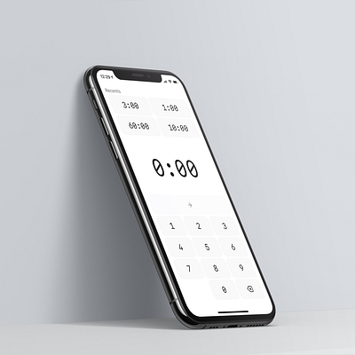 Epic Timer app branding design flat ios minimal mobile app mobile ui ui ux