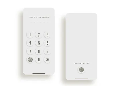 Lock Screen UI app design dial ios mobile pad pardo shux touch id ui ux