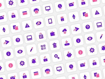 Dapper: UI Icons blockchain branding crypto dapper dapperlabs design graphics icons iconset illustration symbol design ui uidesign vancouver vector