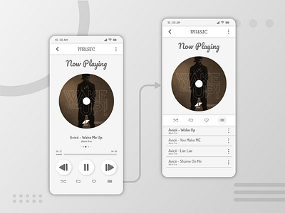 UI UX MUSIC PLAYER app branding flat icon logo minimal minimalist ui ui design ux web website