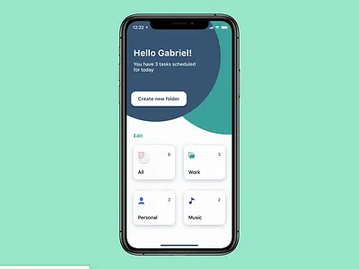 To-do App Micro-interactions Concept animation app blue concept daily ui green ios list mobile task manager todo todo app todolist ui design ux