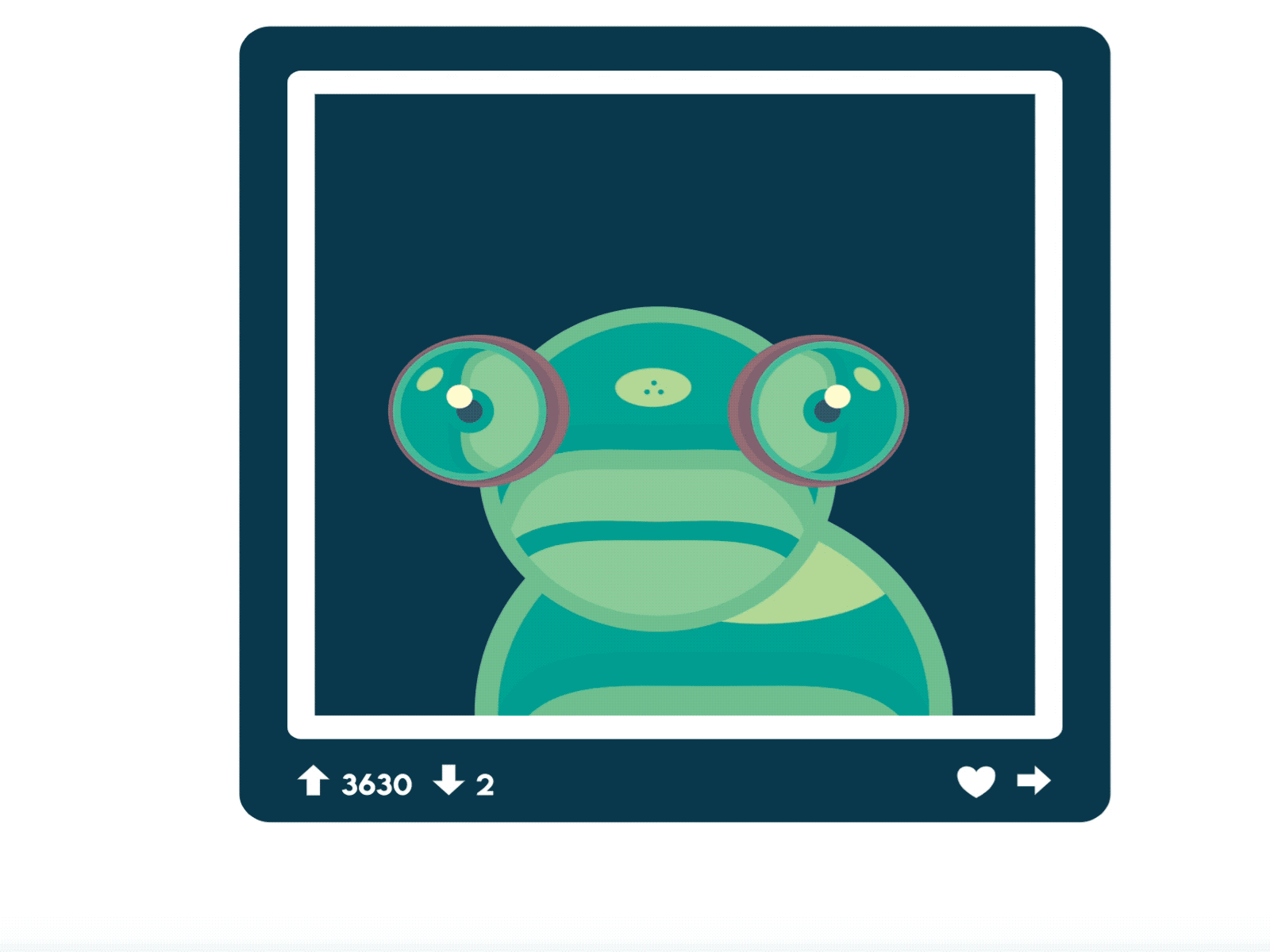 Reddit Frog dribbbleweeklywarmup