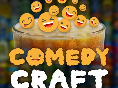 Comedy Craft podcast art season 1 beer branding comedians comedy comedy podcast craft craftbeer design funny logo mad scientist media msm podcast podcast art