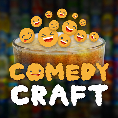 Comedy Craft podcast art season 1 beer branding comedians comedy comedy podcast craft craftbeer design funny logo mad scientist media msm podcast podcast art