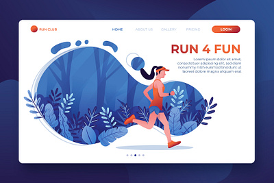 Run app art branding design digital icon illustration illustrator logo mountain ui web