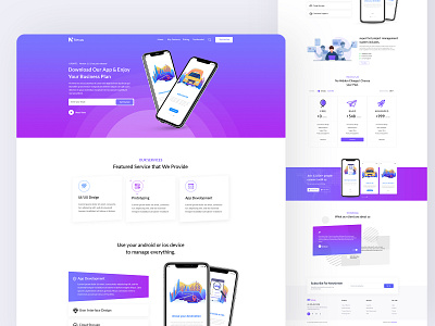 Nexas-Startups Saas landing page 2020 2020 trend app app landing page app landing template saas saas landing page saas website showcase trendy uiux webdesign