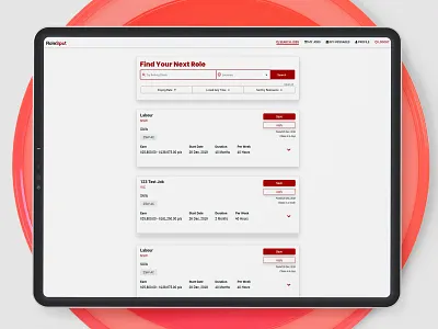 Find Your Next Role app branding custom web design design illustration marketplace app rail ui ux web website