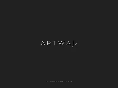 Artway logo arrow art logo paths typogaphy way y