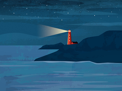 Lighthouse hope landscape lighthouse night sea star