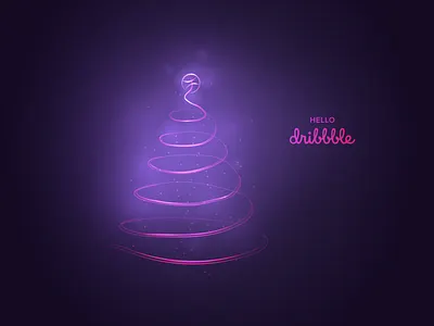 Hello Dribbble design illustration vector