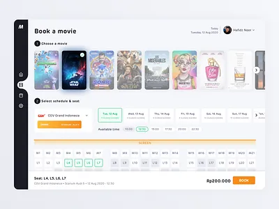 Movie Catch-up - Dashboard assets dashboard exploration icon interaction design landing page movie ui user experience user interface ux web design