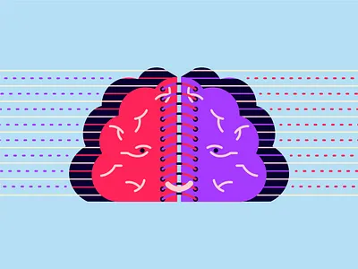 Creativity And Meditation brain creativity design illustration meditation psychology vector