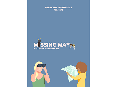 Missing May - Minimal Poster design film poster illustration minimal minimal poster minimalism minimalist missing may new york film academy nyfa poster poster art poster design short film student film