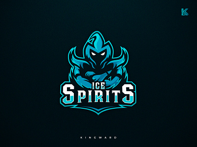 Ice Spirits branding design esport illustraion kingward logo mascot mascotlogo sport vector