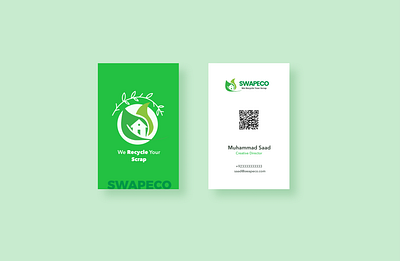 Swapeco business card branding business card design ui