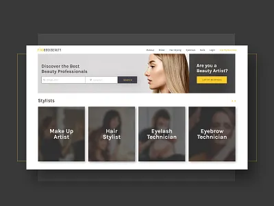 FindBookBeauty - Designs app beauty branding design landing page ui ux web website