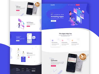 app development agency agency landing page app app design app development branding clean design colour design illustration logo trendy ux website
