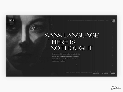 🖋 Sans Language code coded codename dark developer developers grey interactive javascript layout pixi type typeface typography ui webgl