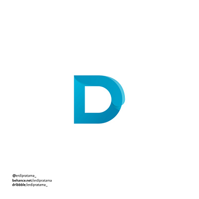 D letter branding design graphic design letter lettering lettermark logo type