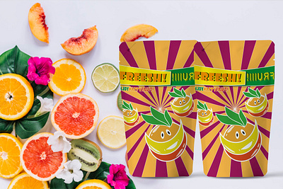 FREESH FRUIT! - PACKAGING design icon illustration typography