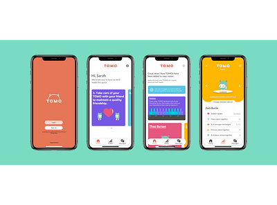 TOMO animal art app application branding color design friendship illustrator ios mobile mobile ui portfolio product design product designer prototype tomo typography ux ux design vector