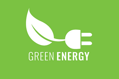 Green Energy Logo alternative concept design eco ecology electricity energy environment environmental green icon leaf natural nature plant power renewable symbol technology vector