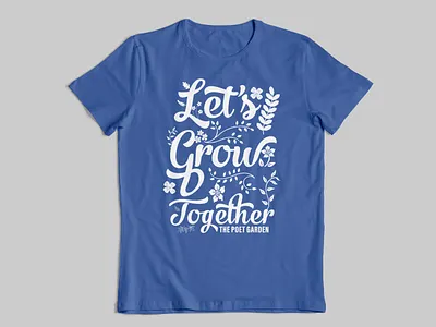 Poet Garden apparel design illustration typogaphy