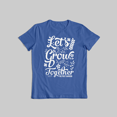 Poet Garden apparel design illustration typogaphy