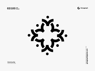 Community Logo branding color community connect creative design flat graphic icon idea identity line logo minimal modern people rounded simple symbol vector